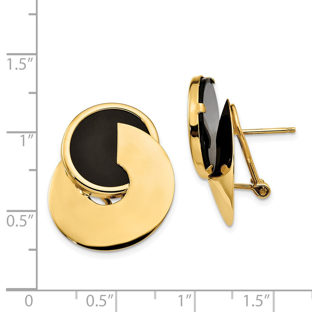 14k Onyx Fancy Earrings