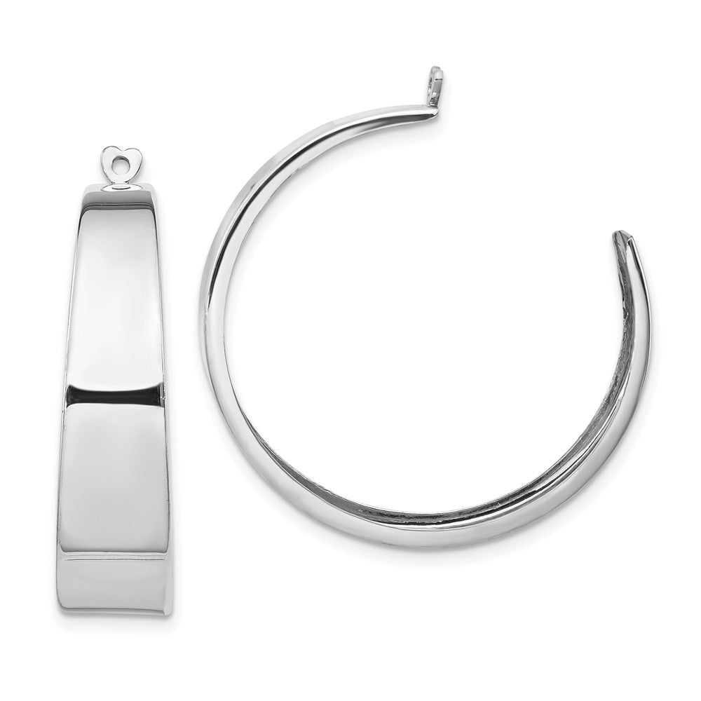 Polished;14K White gold;Stamped