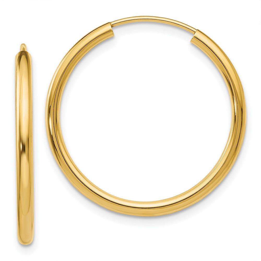 14k Yellow gold;Hollow tube