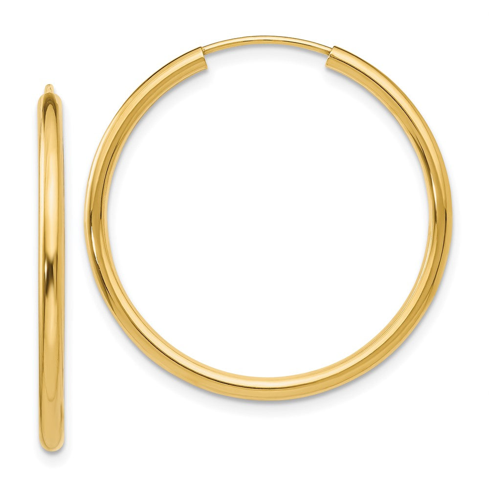 14k Yellow gold;Hollow tube