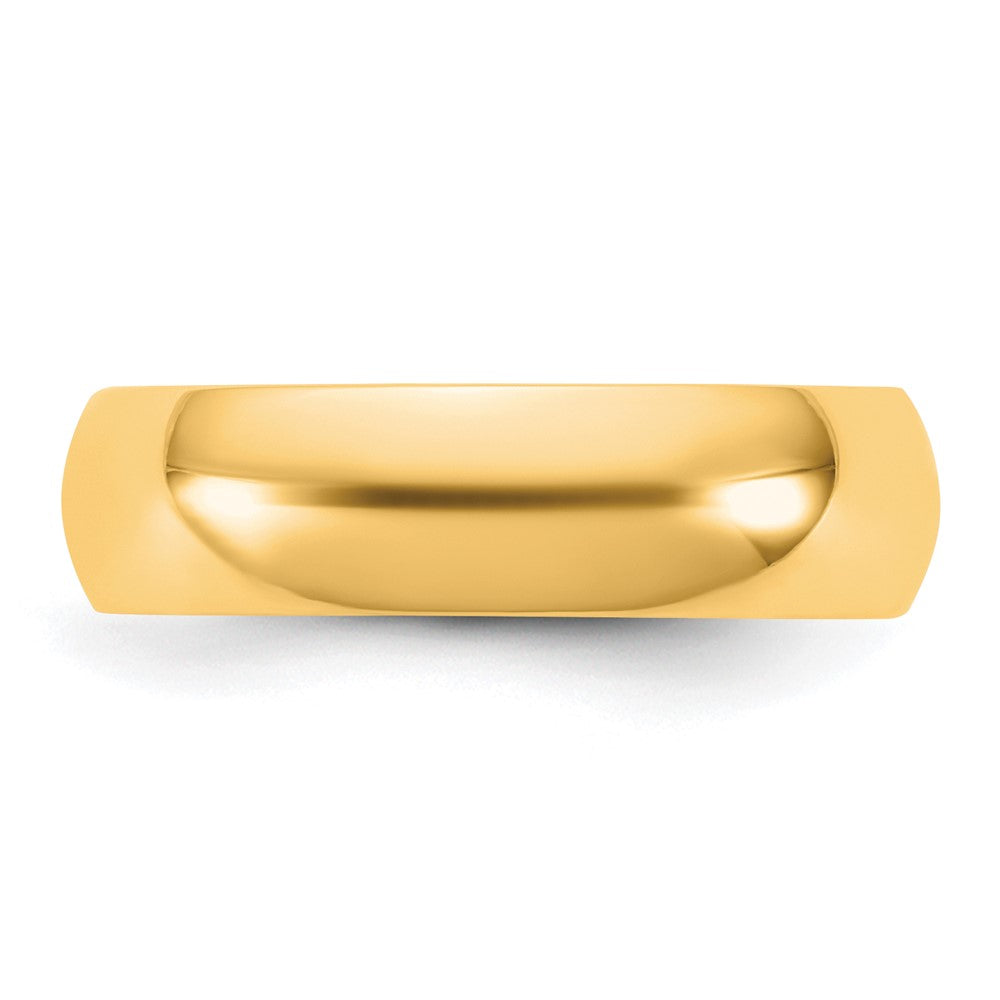 14KY 5.5mm Half Round Band Size 11