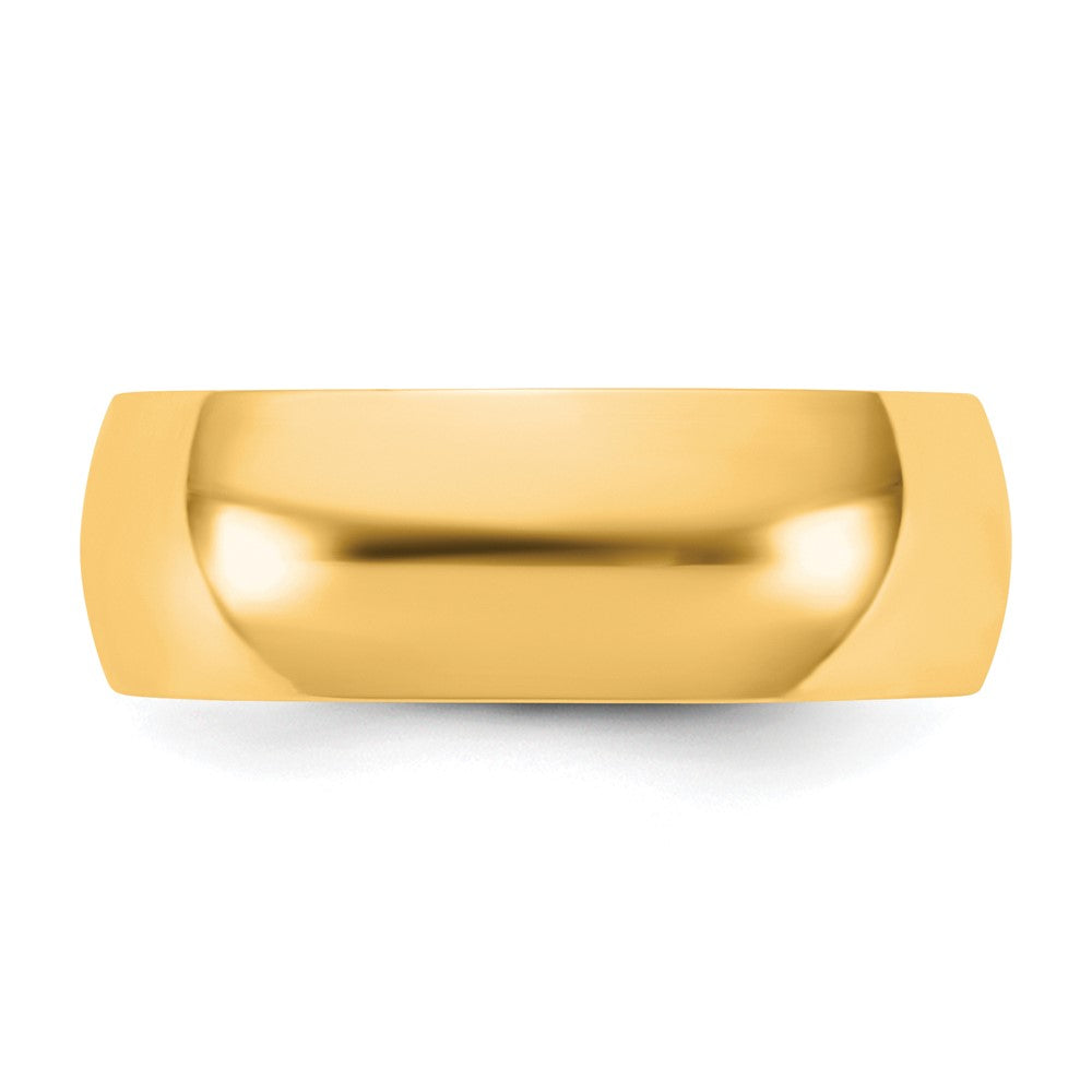 14KY 6.5mm LTW Half Round Band Size 5
