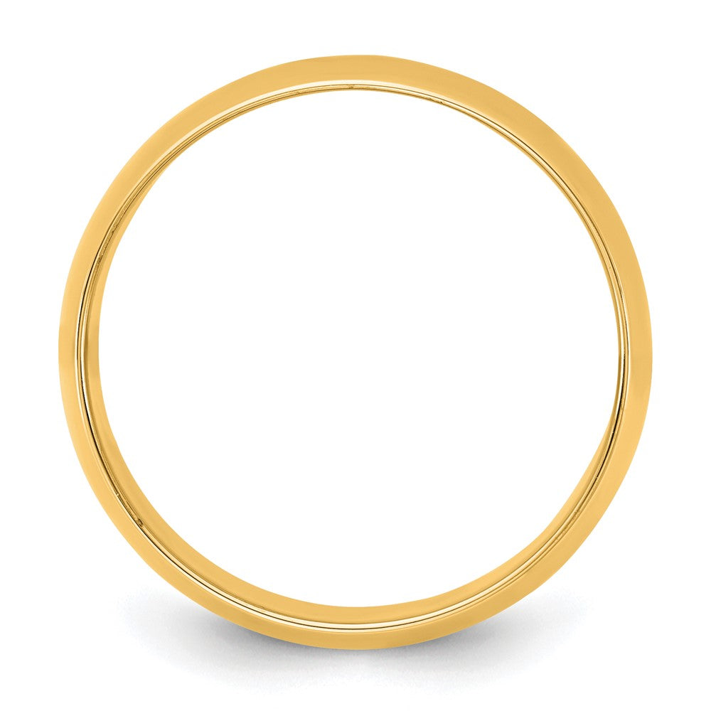 14KY 8.5mm LTW Half Round Band Size 7