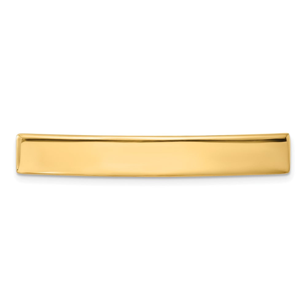 Solid;Casted;Polished;14k Yellow gold;Engravable
