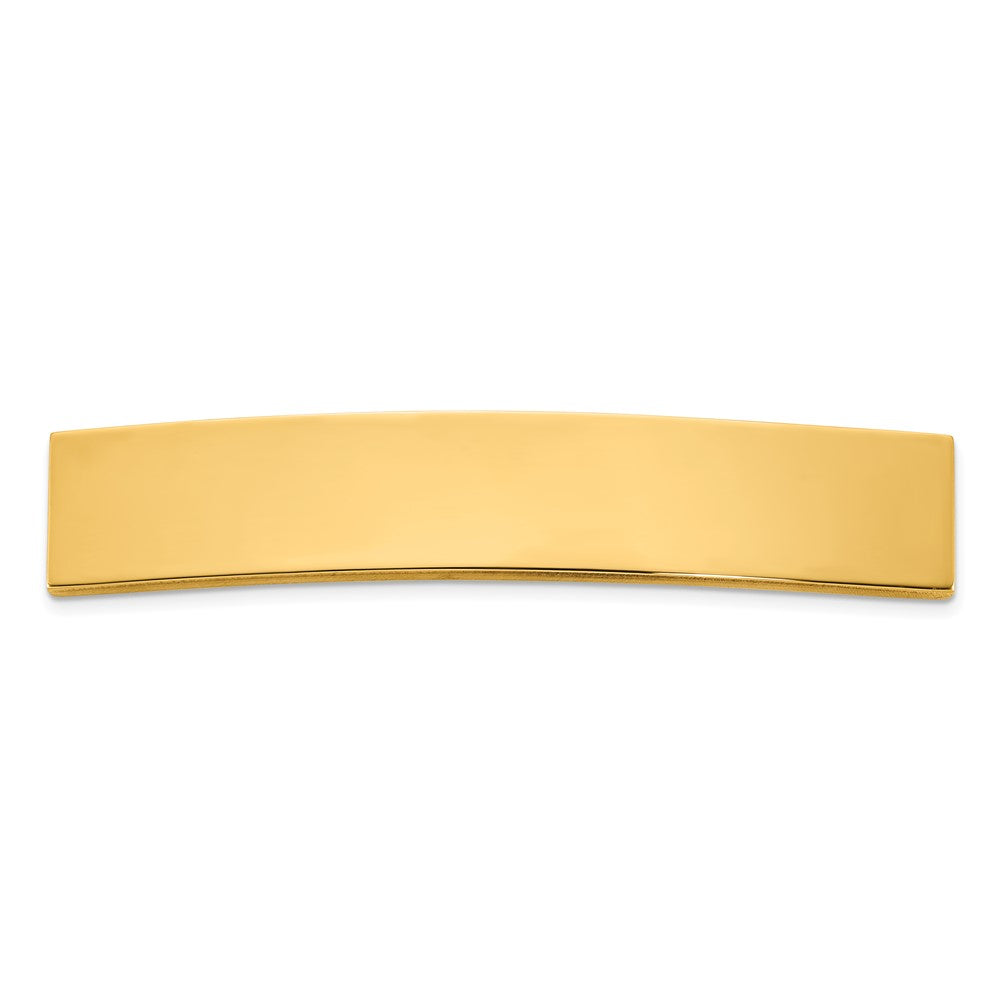 Solid;Casted;Polished;14k Yellow gold;Engravable