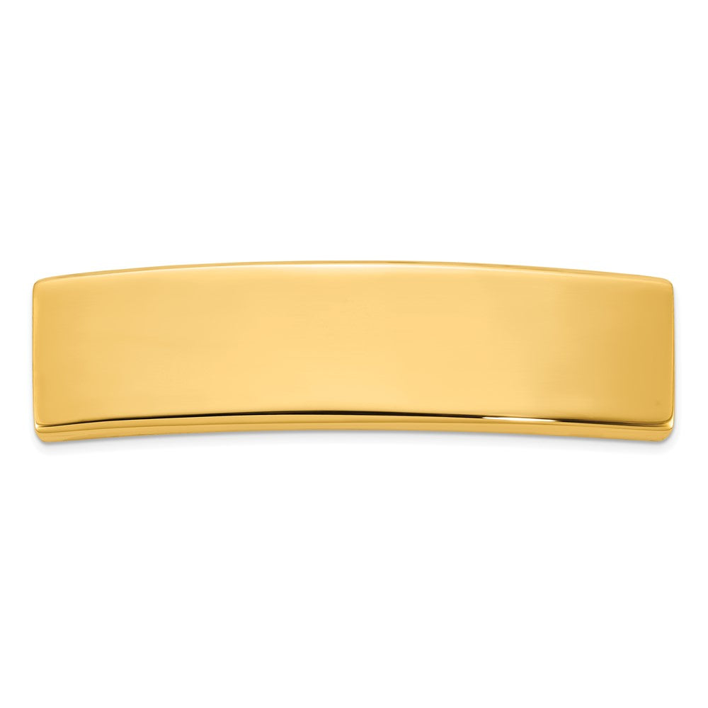 Solid;Casted;Polished;14k Yellow gold;Engravable