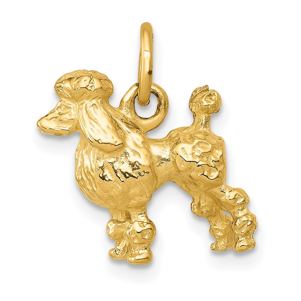 Solid;Polished;3-D;14k Yellow gold;Textured