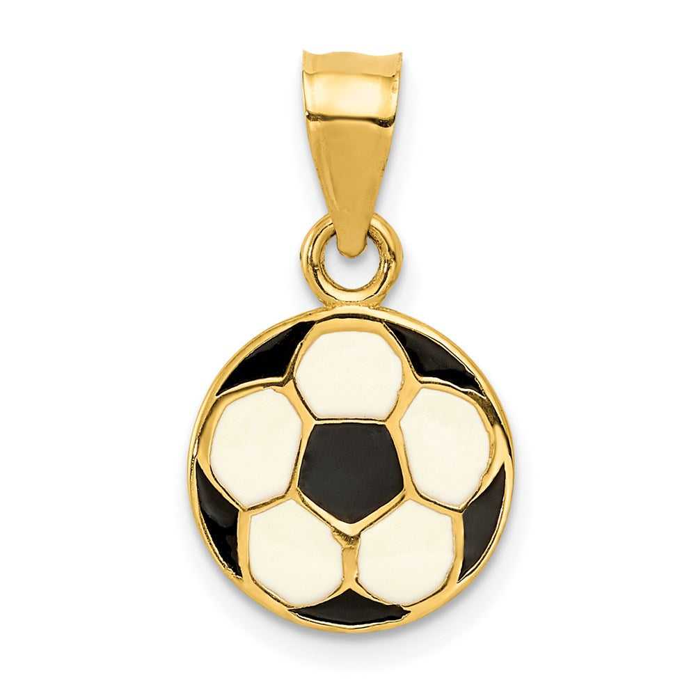 14k Yellow gold;Enamel;Textured back