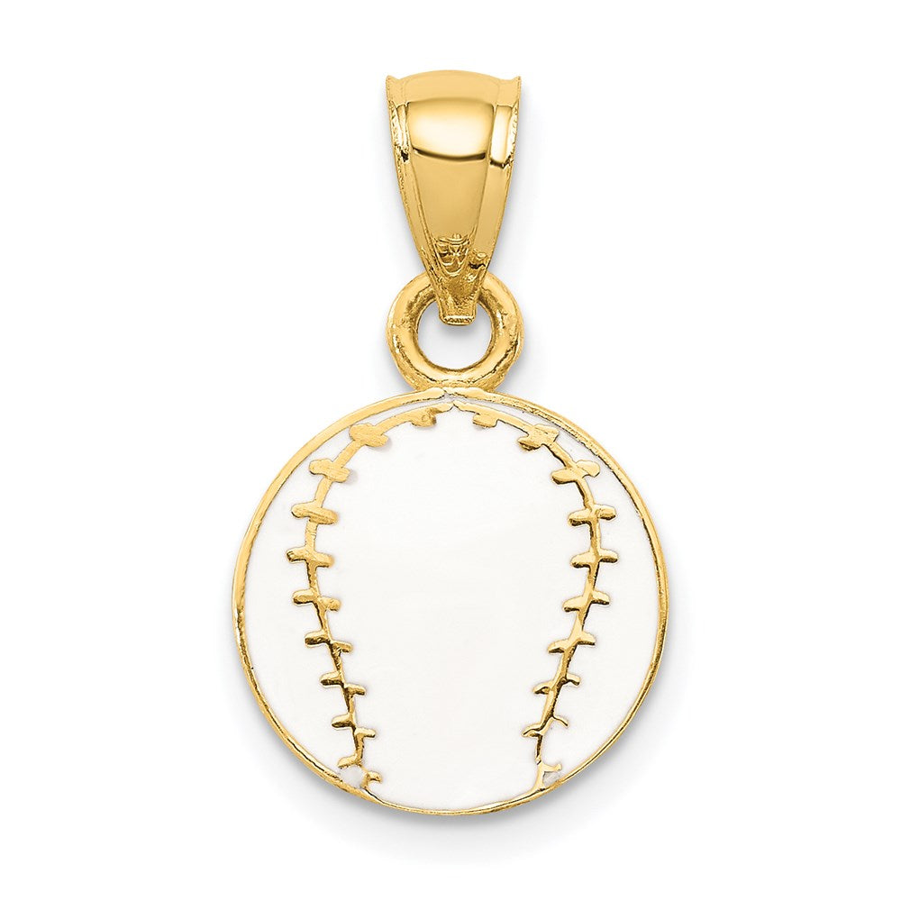 14k Yellow gold;Enamel;Textured back