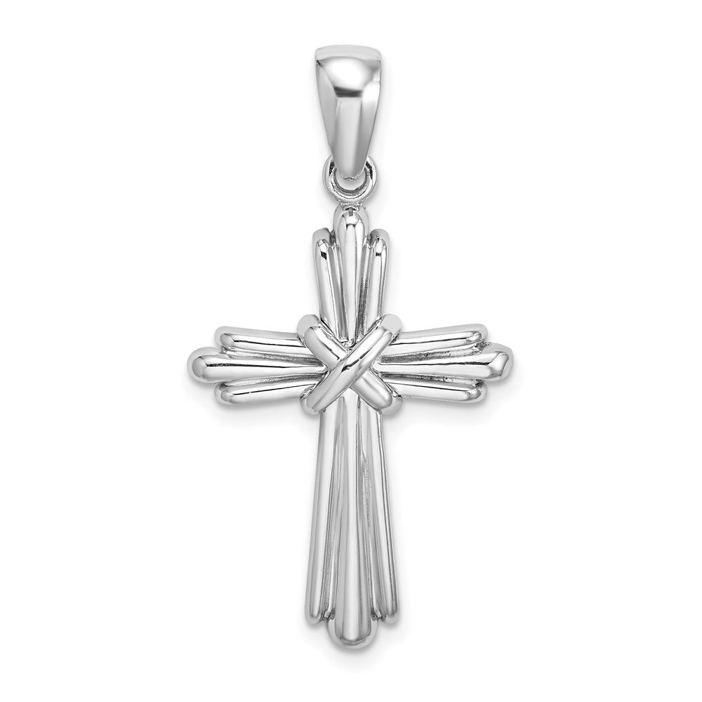 Solid;Casted;Polished;14K White gold;Open back