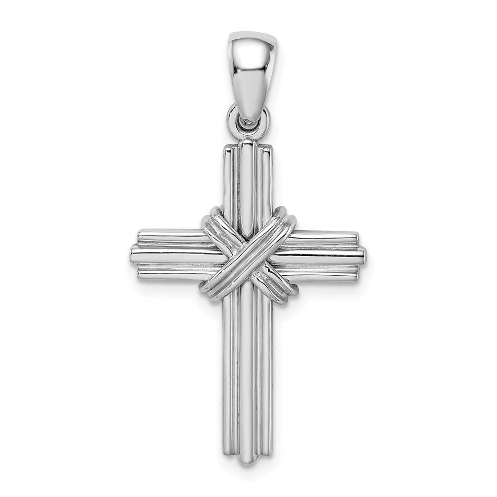 Solid;Casted;Polished;14K White gold;Open back