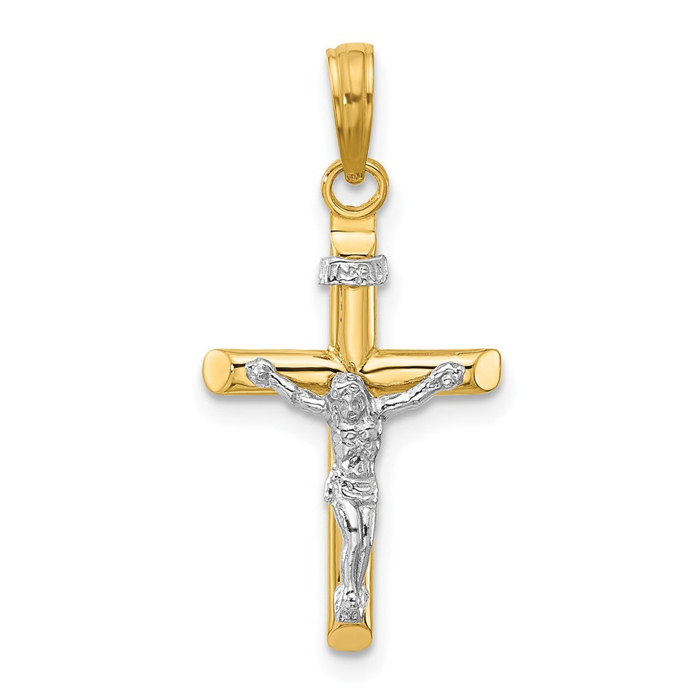 Polished;3-D;14K Two-tone;Hollow