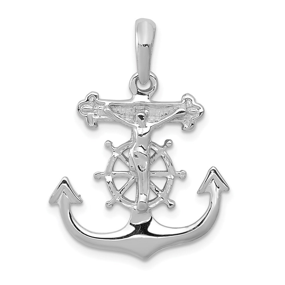 Solid;Polished;Satin;14K White gold;Textured back