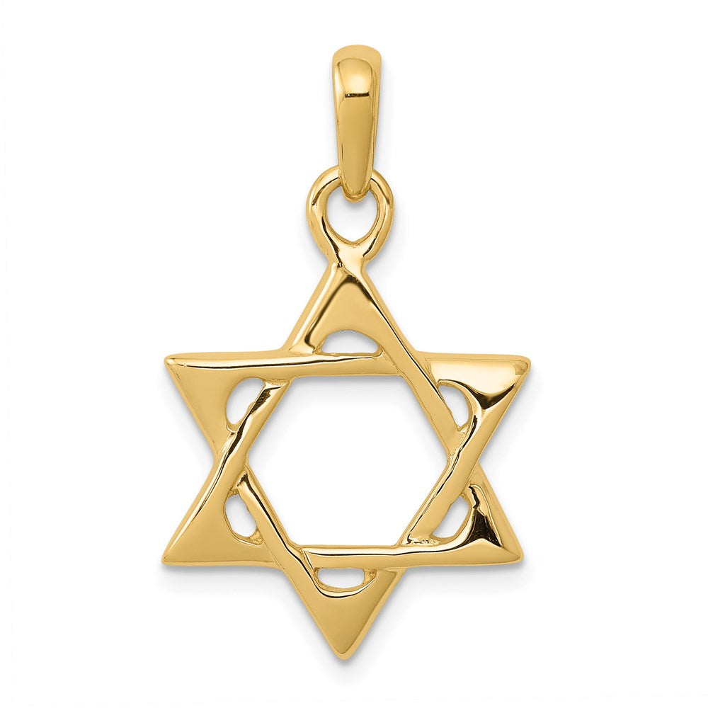 Solid;Casted;Polished;14k Yellow gold;Open back
