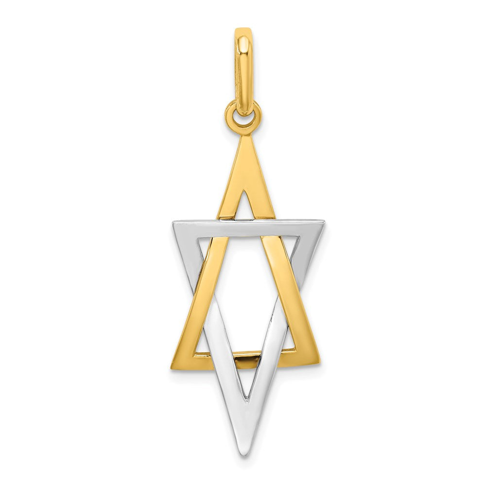 Solid;Casted;Polished;3-D;14K Two-tone