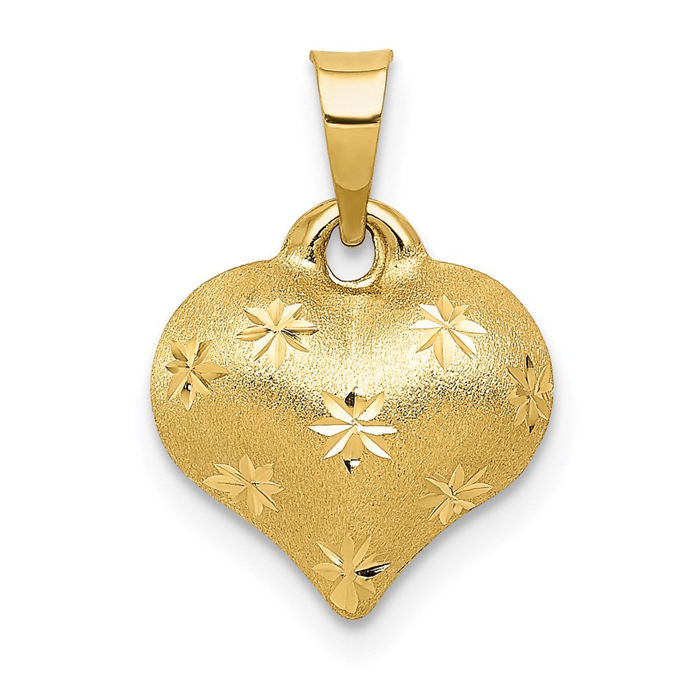 Diamond-cut;Satin;3-D;14k Yellow gold;Hollow