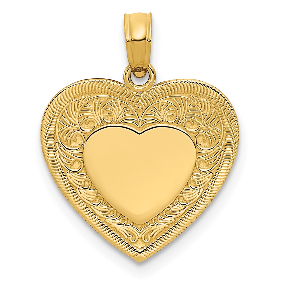 Casted;Polished;14k Yellow gold;Engravable;Not engraveable;Textured back;23mm