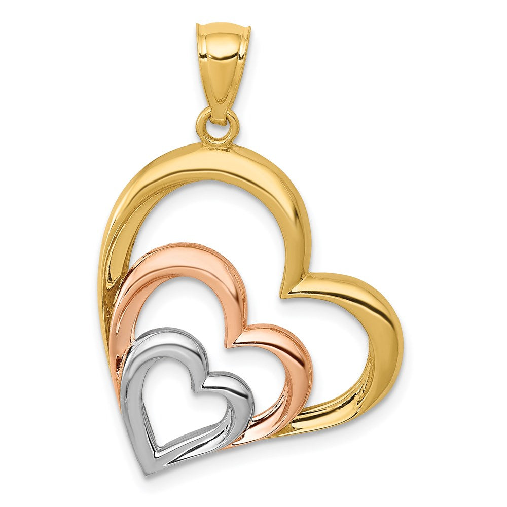 Polished;14K Two-tone;Open back;Rhodium