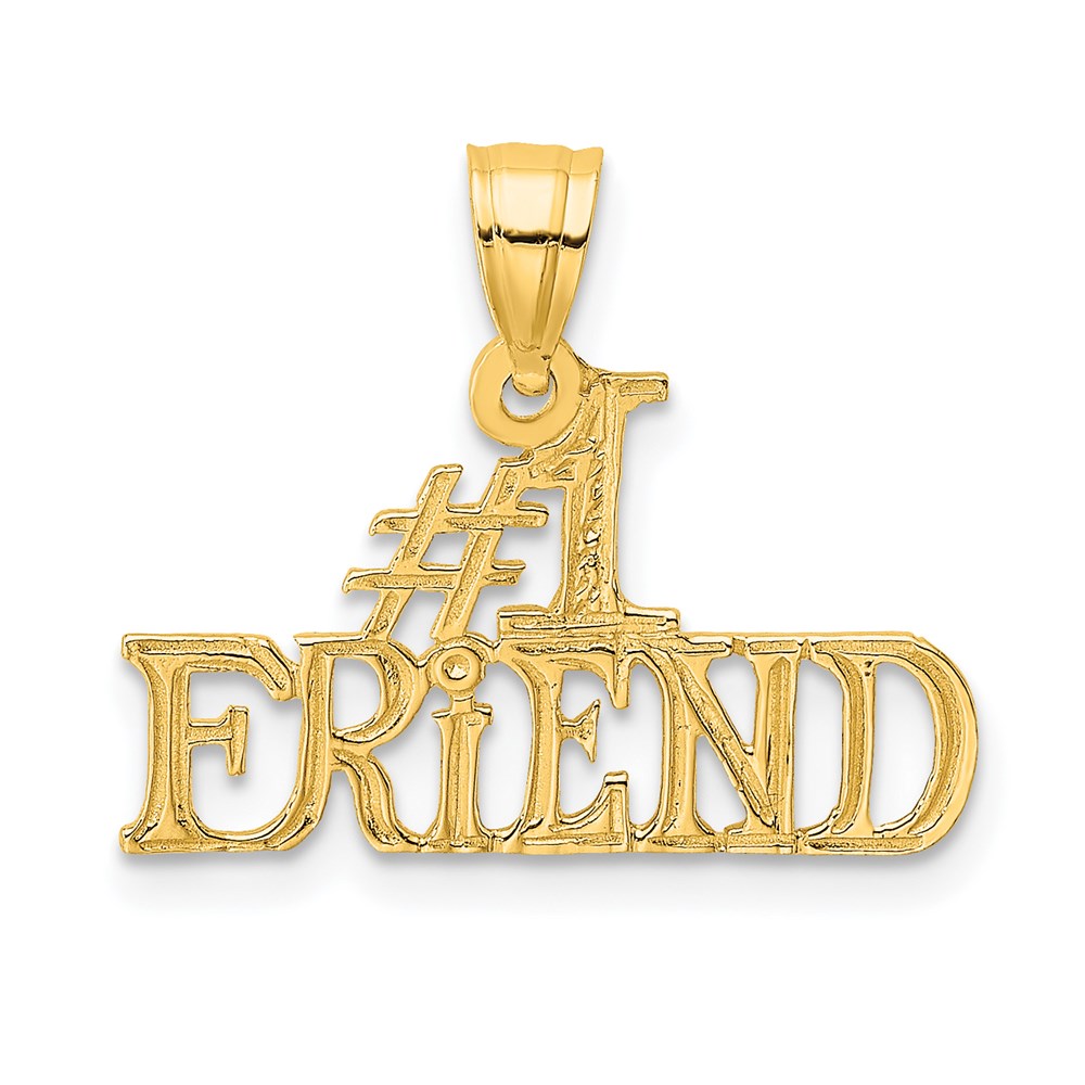 Polished;14k Yellow gold;Textured back