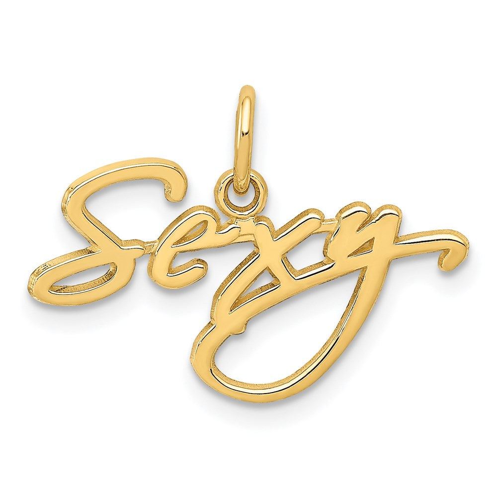 Polished;14k Yellow gold;Laser-cut;Textured back