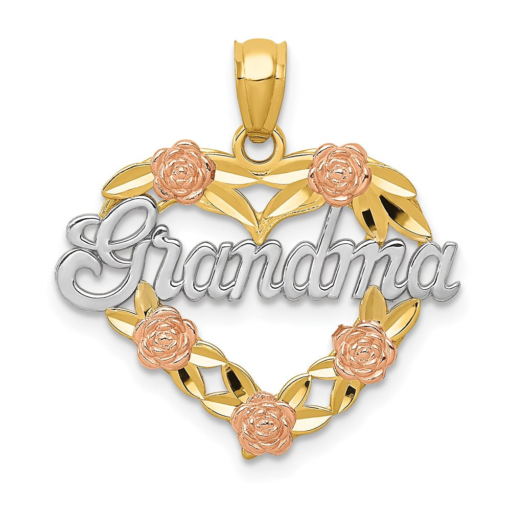 Casted;Polished;14K Two-tone;Rhodium