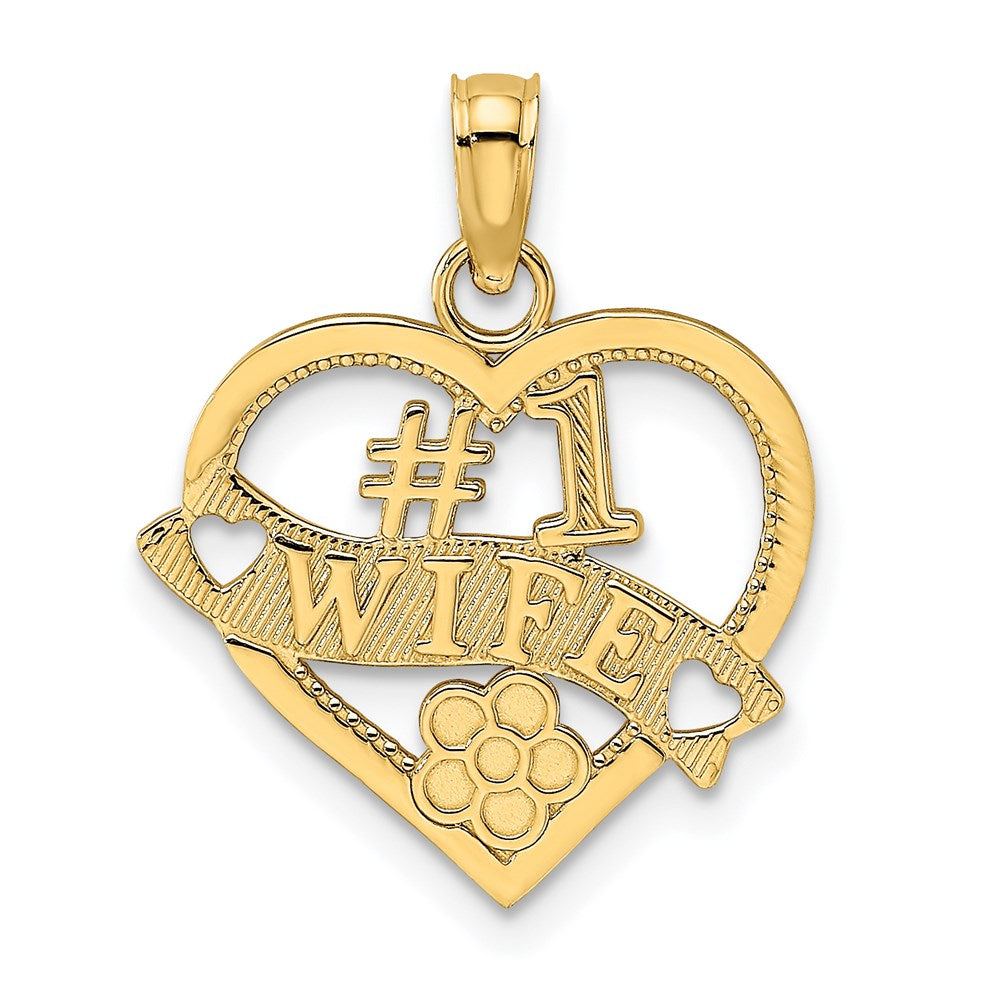 Polished;14k Yellow gold;Textured back