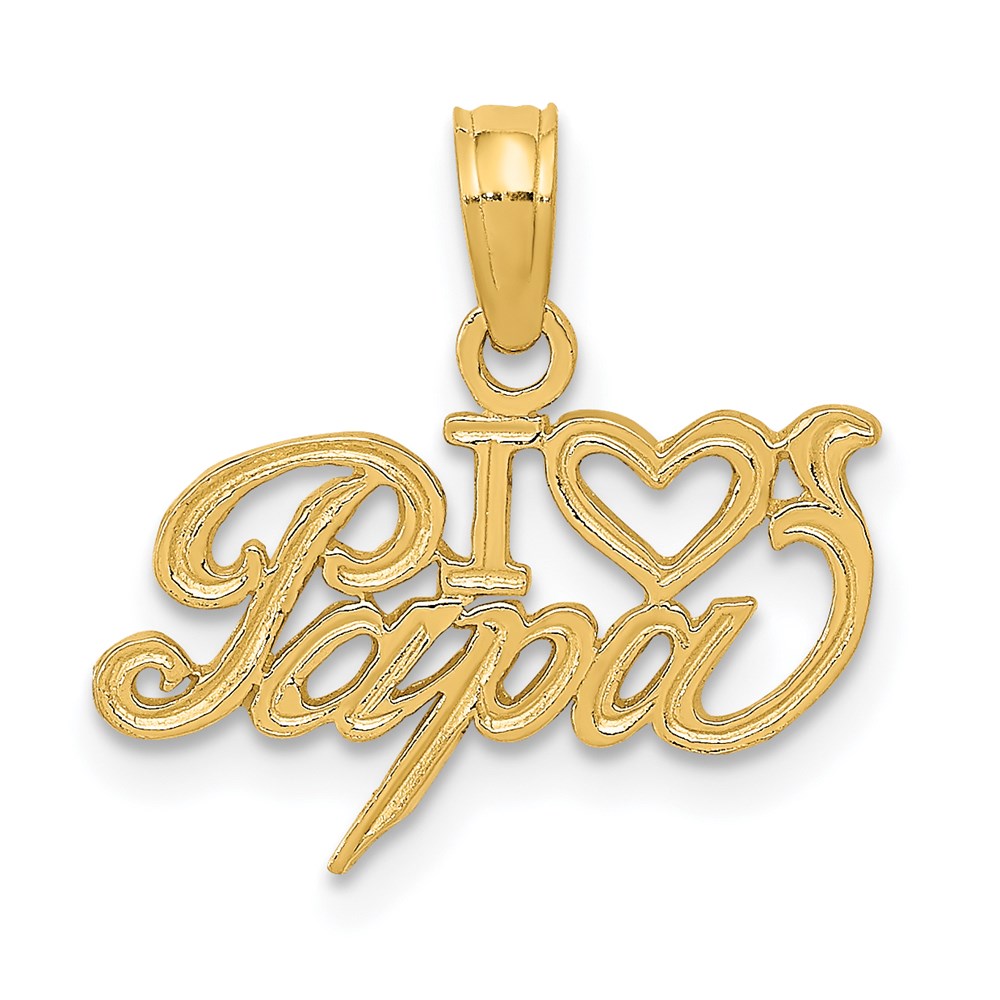 Polished;14k Yellow gold;Textured back