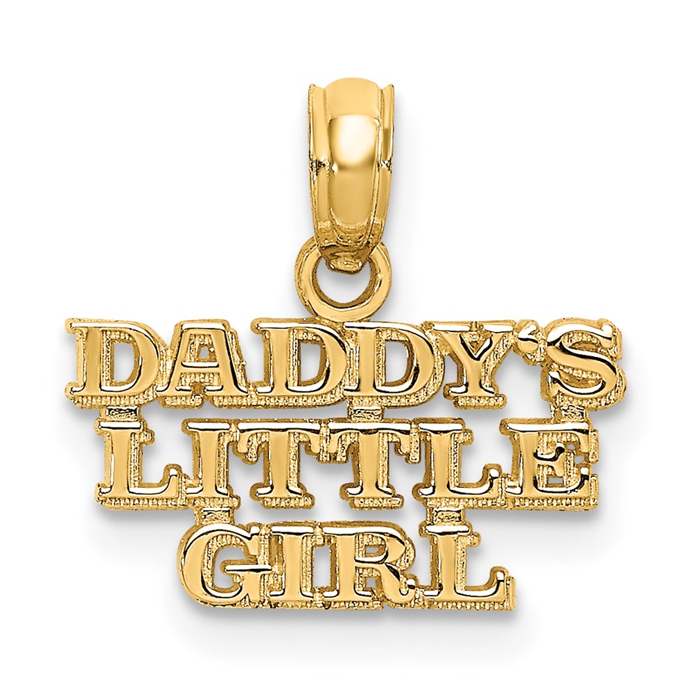 Polished;14k Yellow gold;Textured back