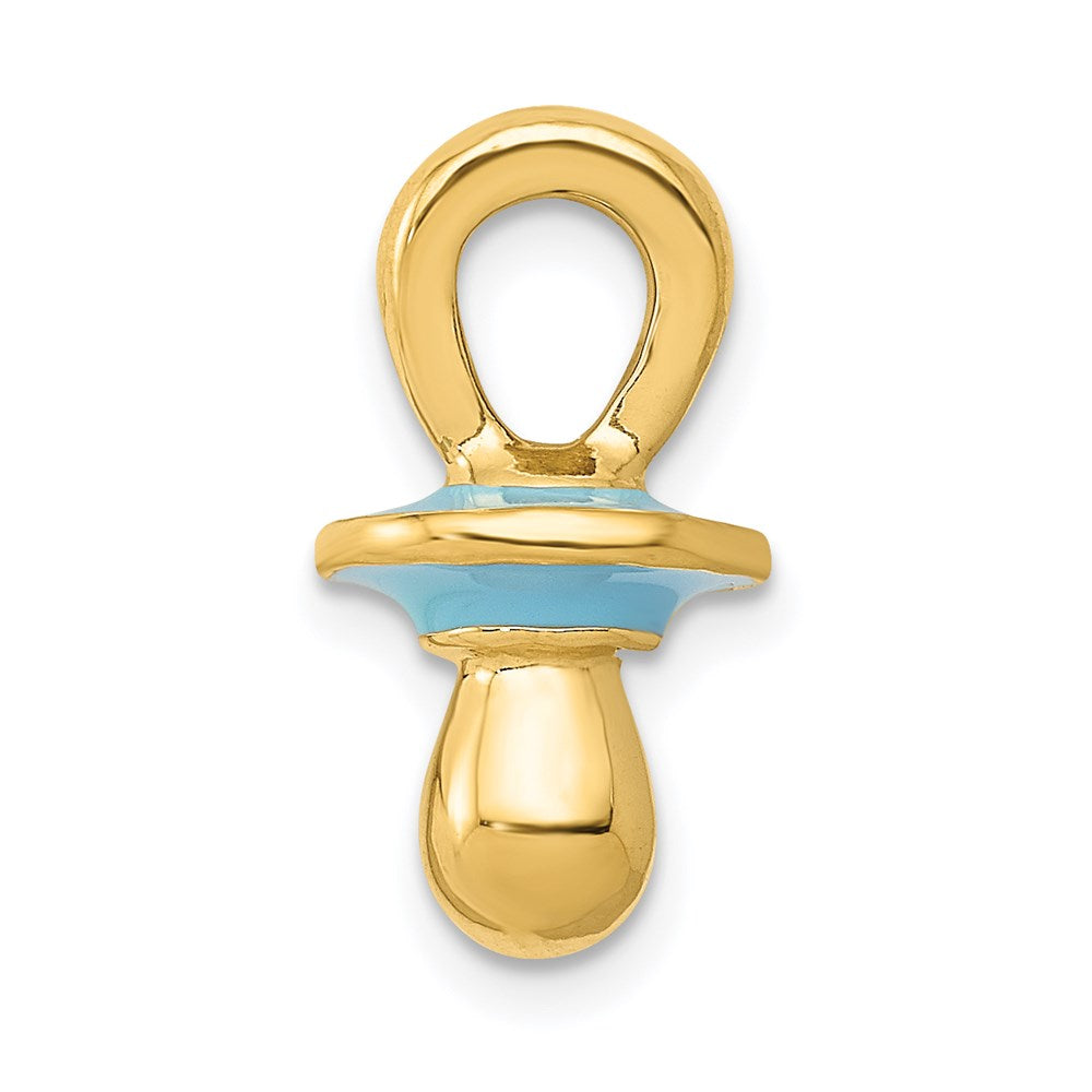 Polished;3-D;14k Yellow gold;Enamel