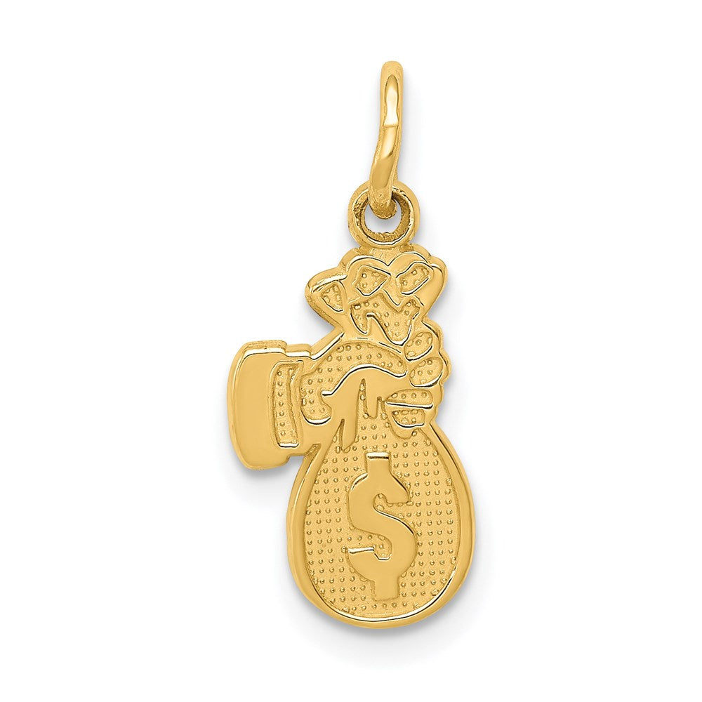 Solid;Polished;14k Yellow gold;Textured