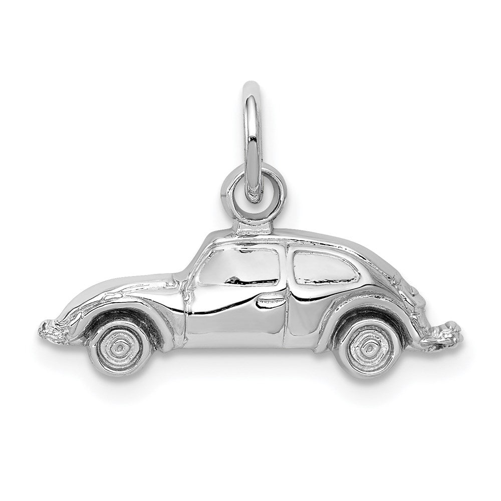 Solid;Casted;Polished;14K White gold;Open back
