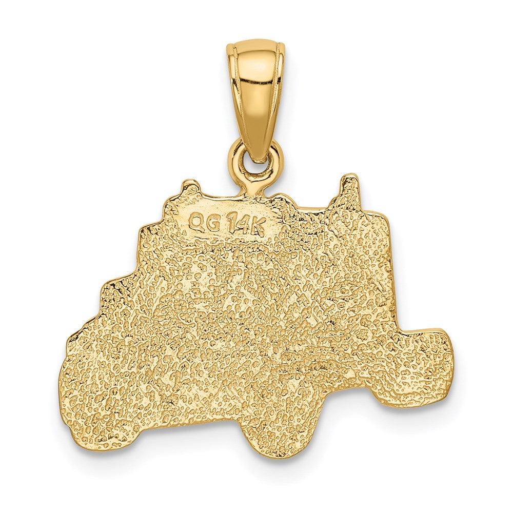 14k Semi Truck Cab Pendant