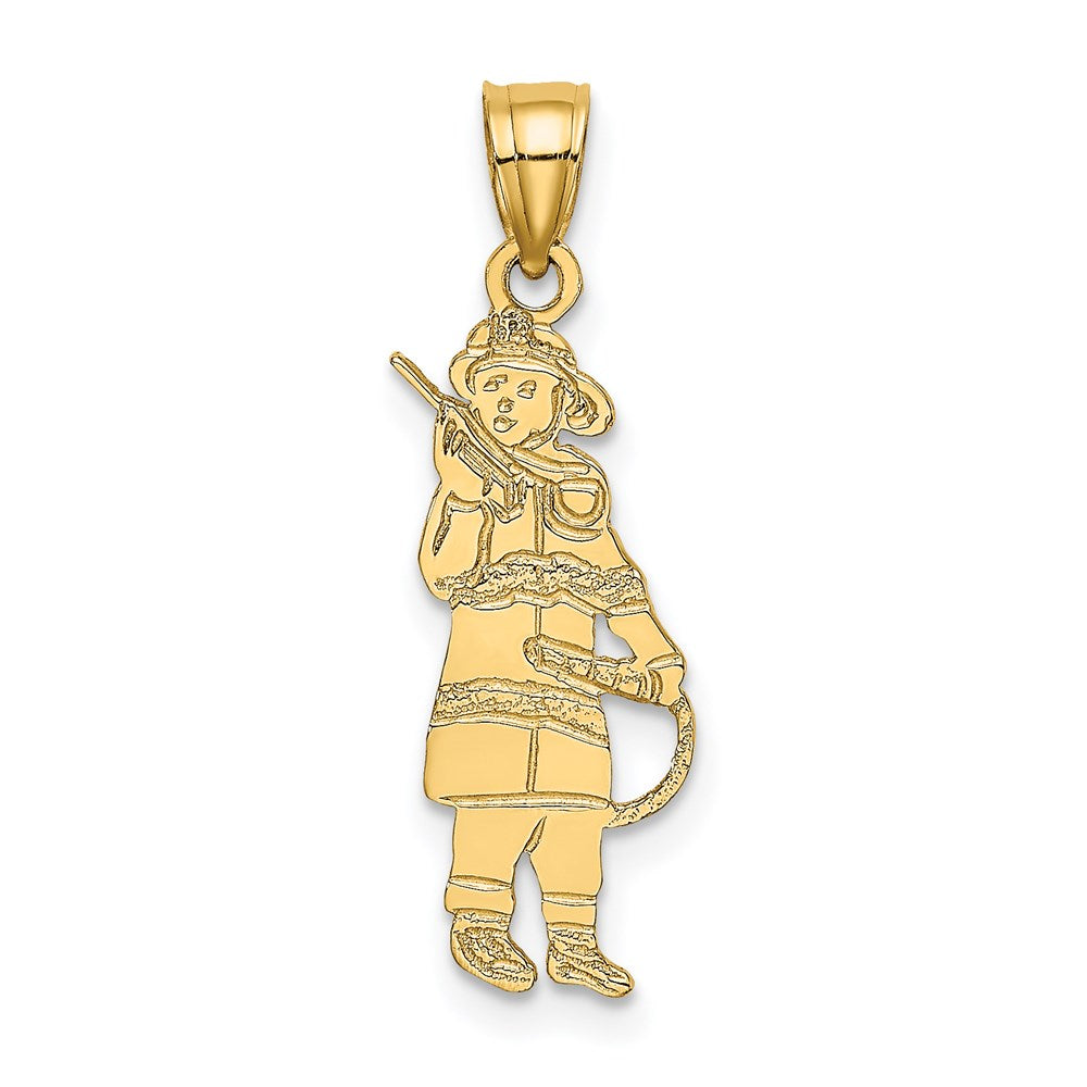 Solid;Casted;Polished;14k Yellow gold;Not engraveable;Textured back