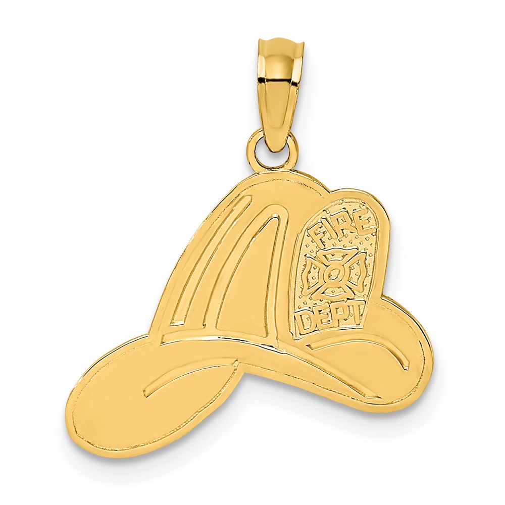 Solid;Casted;Polished;14k Yellow gold;Not engraveable;Textured back