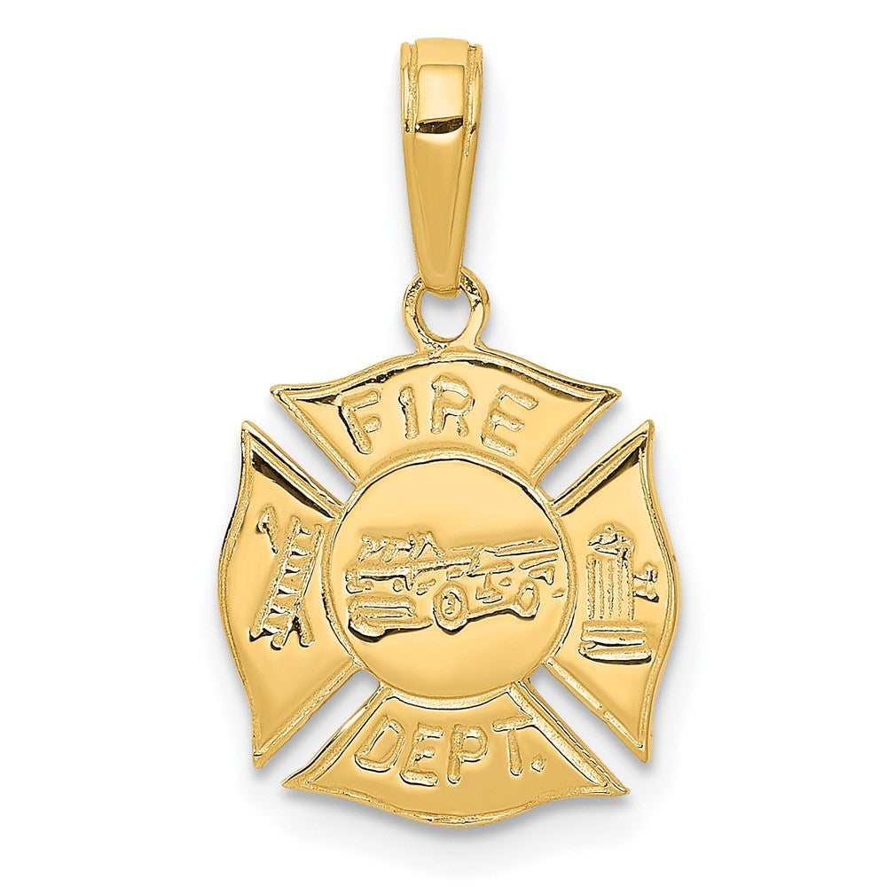 Solid;Casted;Polished;14k Yellow gold;Not engraveable;Textured back