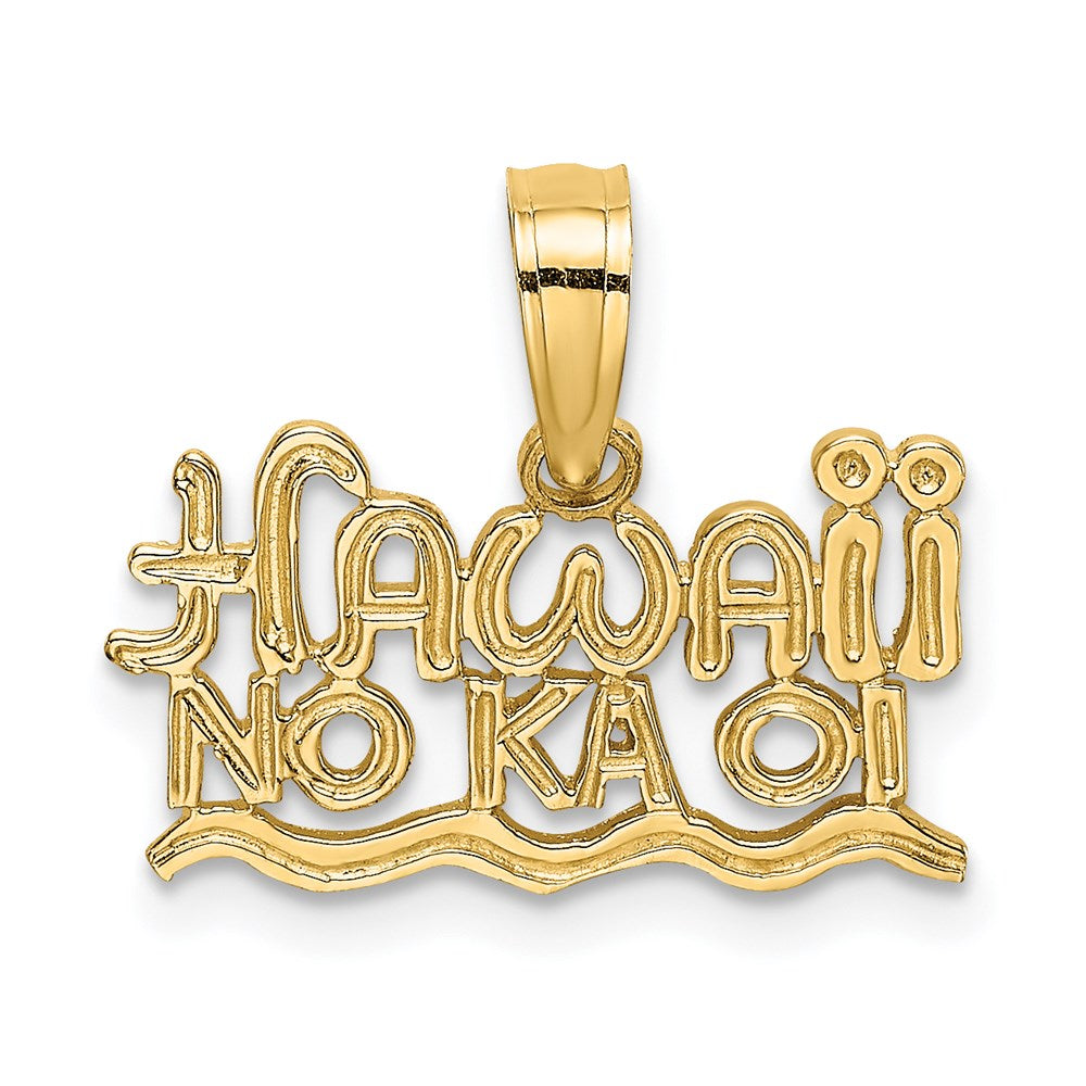 Solid;Polished;14k Yellow gold;Textured back