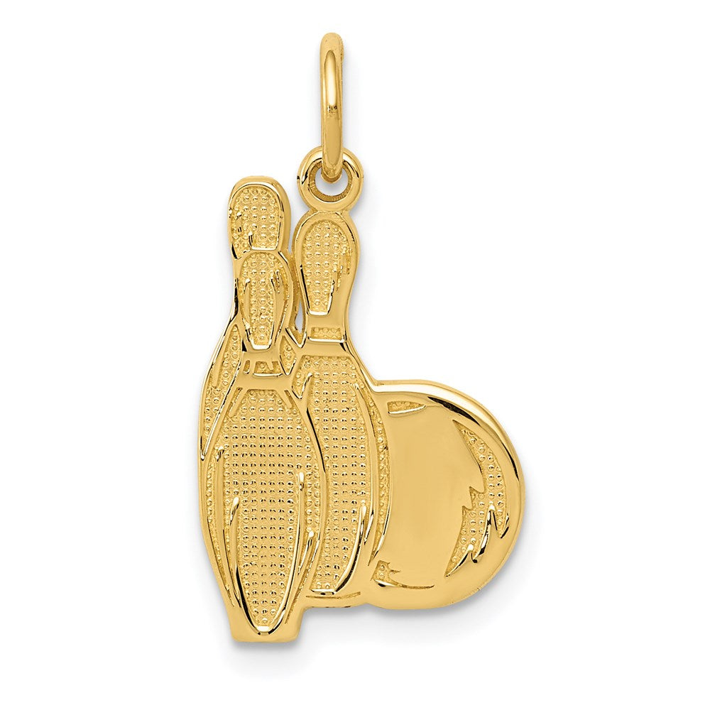 Solid;Polished;14k Yellow gold;Textured;Textured back;Flat