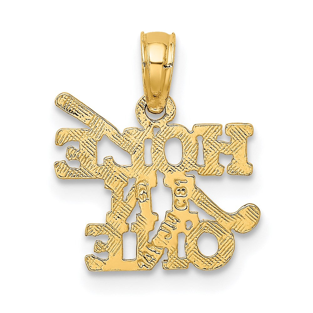 14K HOLE IN ONE with Golf Club Charm