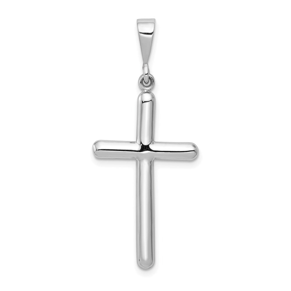 Solid;Casted;Polished;14K White gold;Textured back