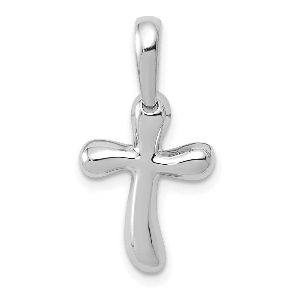 Solid;Casted;Polished;14K White gold;Open back