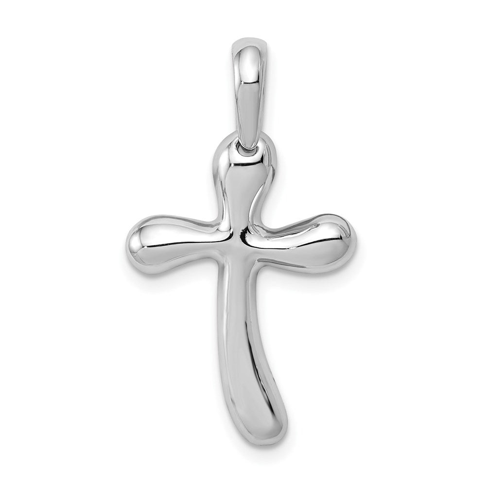 Solid;Casted;Polished;14K White gold;Open back