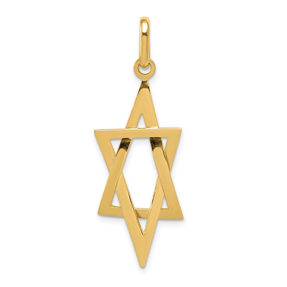 Solid;Casted;Polished;3-D;14k Yellow gold