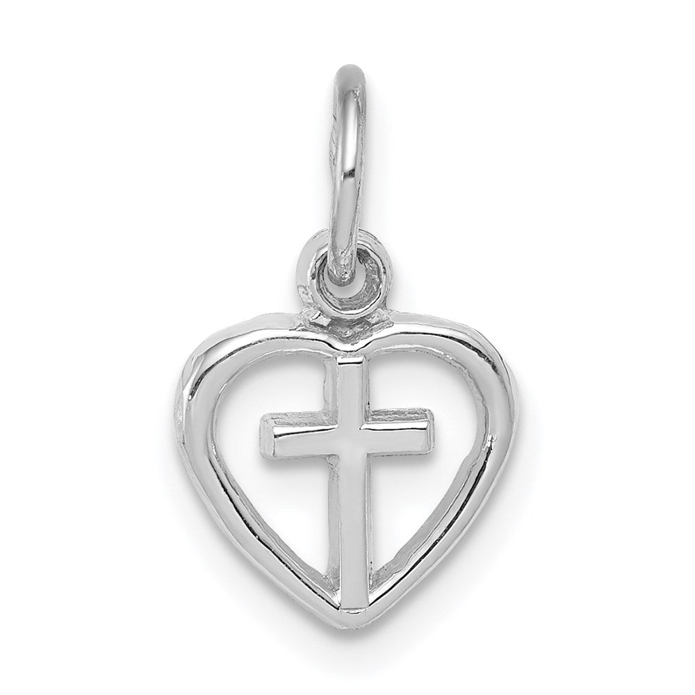 Solid;Casted;Polished;14K White gold;Flat back;Textured back