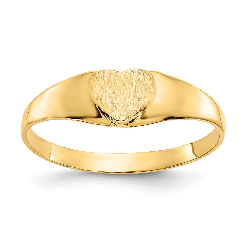 Casted;Polished;14k Yellow gold;Engravable