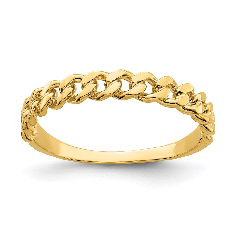 Solid;Casted;Polished;14k Yellow gold