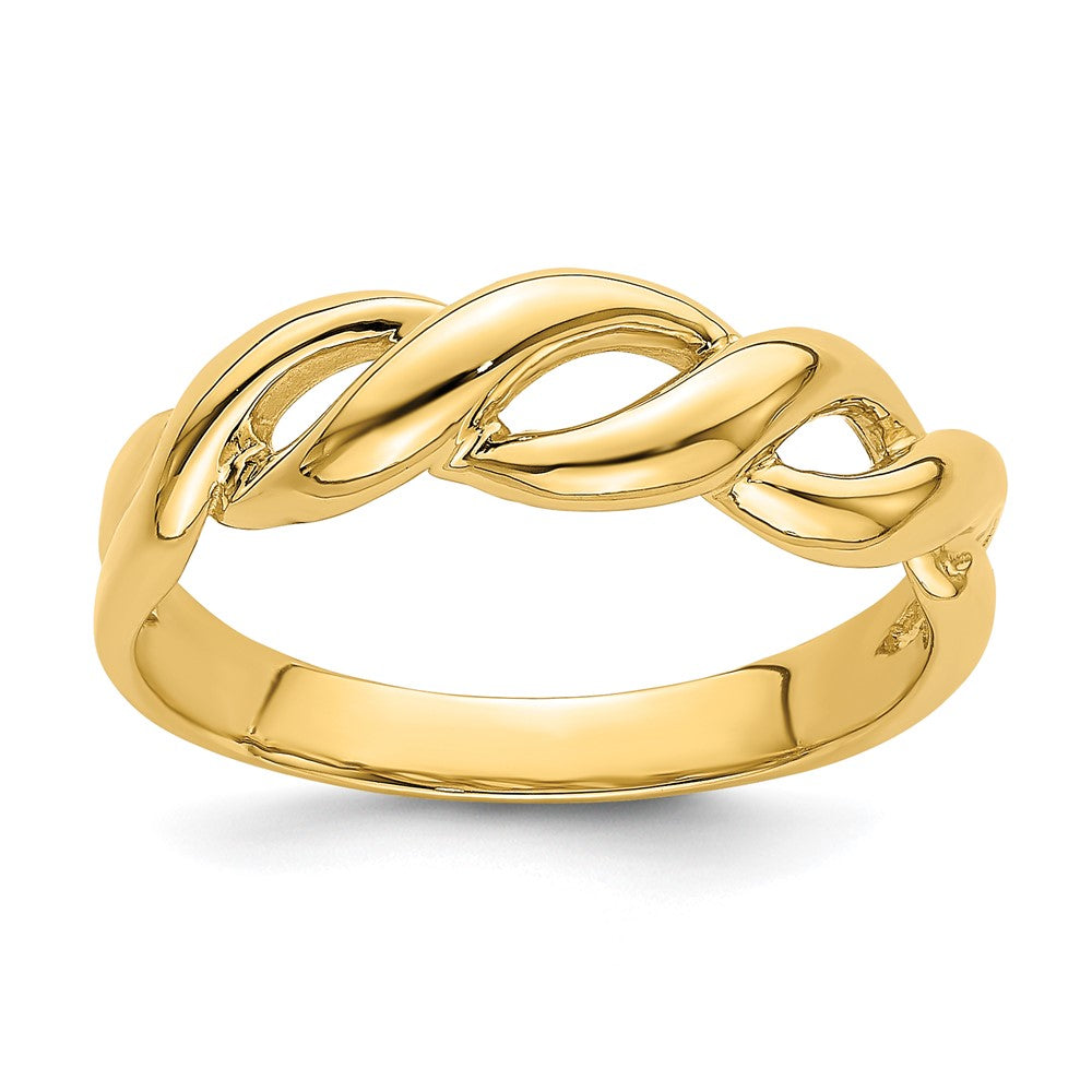 Solid;Casted;Polished;14k Yellow gold;Open face