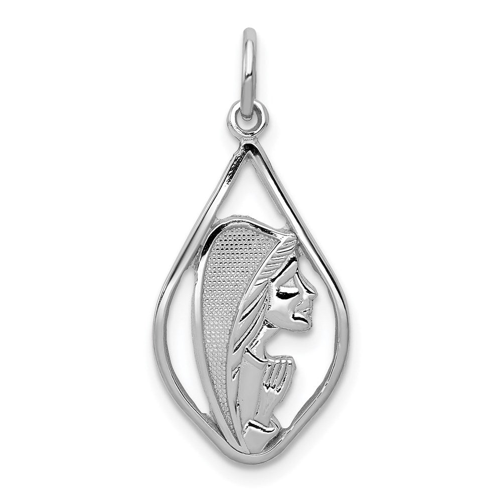 Solid;Casted;Diamond-cut;Polished;14K White gold;Textured;Textured back