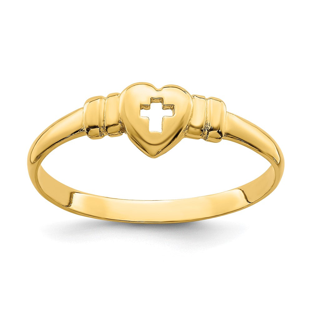 Solid;Casted;Polished;14k Yellow gold;Open face