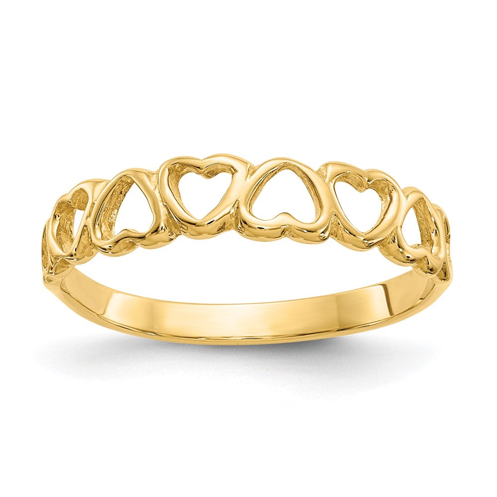 Solid;Casted;Polished;14k Yellow gold;Open face