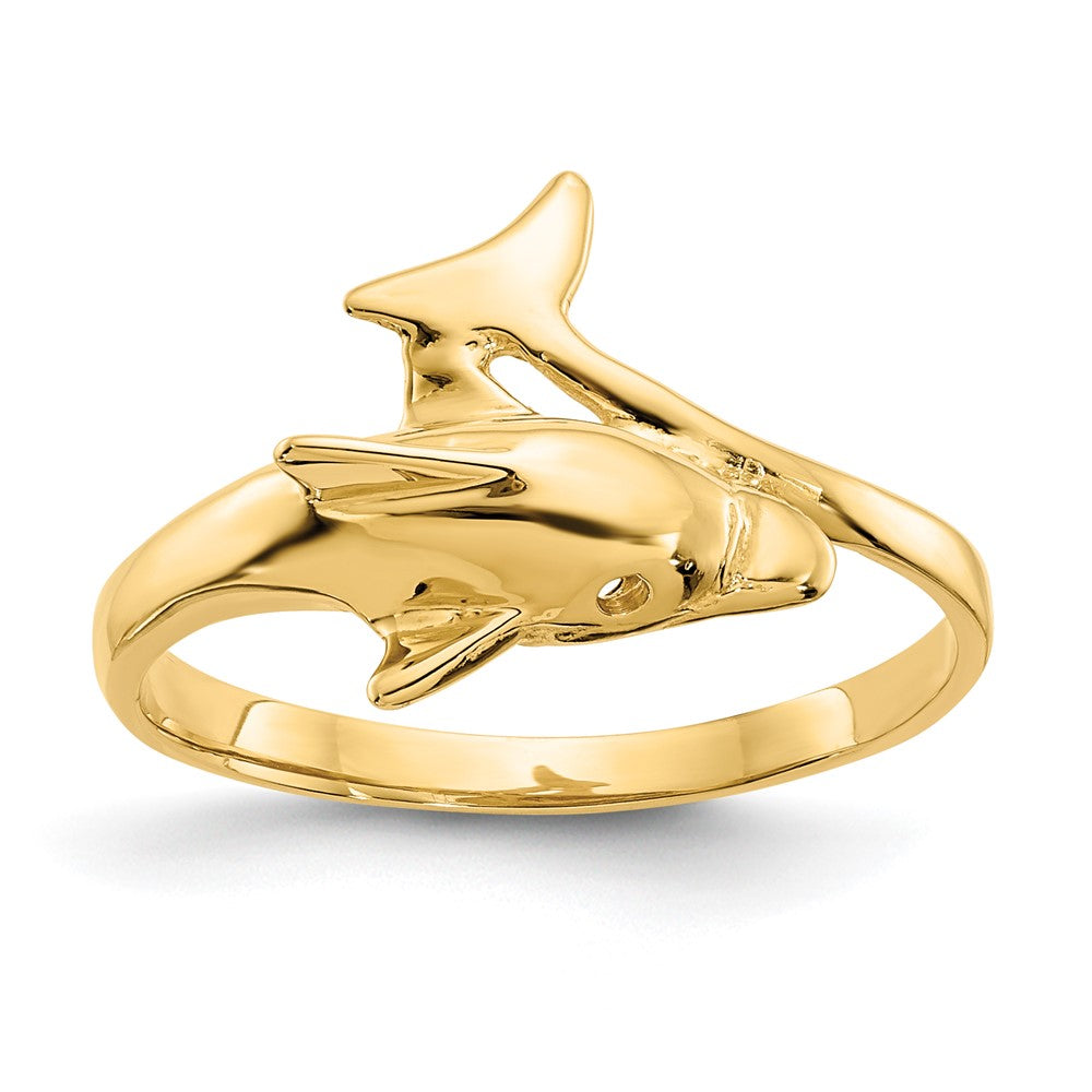 Solid;Casted;Polished;14k Yellow gold;Open back